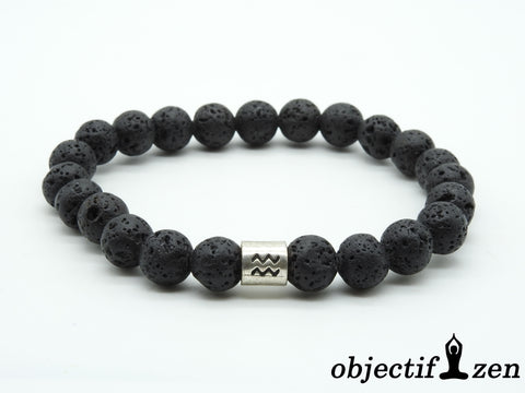 bracelet astro pierre de lave verseau objectif-zen