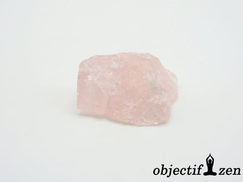 quartz rose pierre brute objectif-zen
