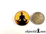 objectif zen aimant frigo meditation silhouette