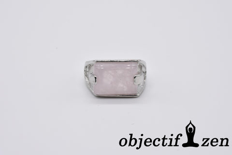 bague quartz rose 18mm objectif-zen