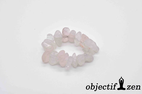 bague irrégulière quartz rose objectif zen