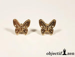 boucles d'oreilles papillons dorées objectif-zen