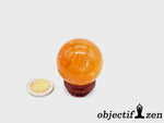 calcite orange boule 38mm objectif zen