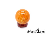 boule 38mm calcite orange objectif-zen