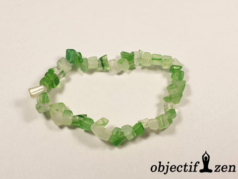 bracelet agate lace verte objectif zen