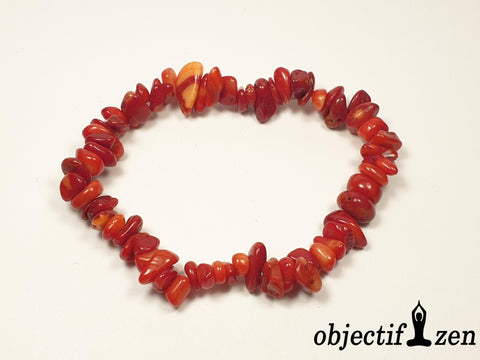 bracelet corail rouge objectif zen
