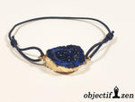 bracelet fantaisie druse noir et bleu objectif-zen