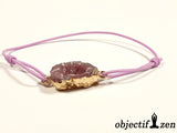 objectif zen bracelet fantaisie druse violet