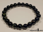 objectif zen bracelet 8mm obsidienne