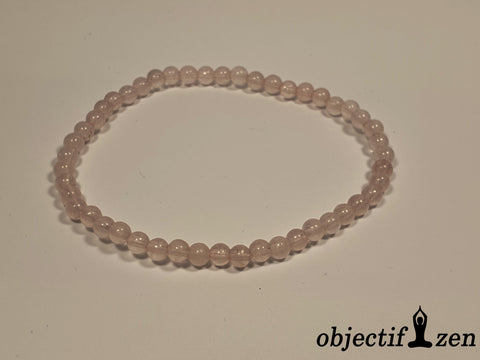 bracelet quartz rose 4mm objectif zen