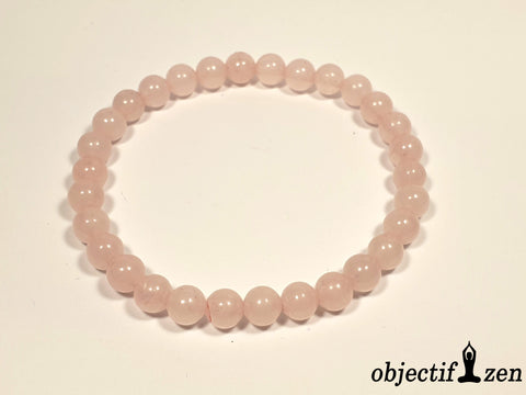 bracelet quartz rose 6mm objectif zen
