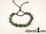 bracelet turquoise africaine 10mm objectif zen