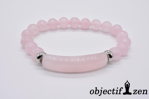 bracelet énergie quartz rose objectif-zen