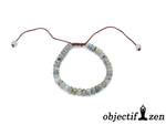 bracelet perle plate 6mm labradorite objectif-zen