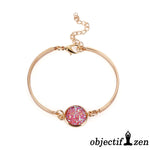 bracelet fantaisie éclat rose objectif zen
