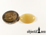 cabochon 25mm jade jaune objectif zen