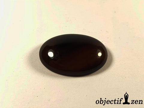 cabochon 25mm onyx noir objectif zen