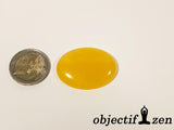 cabochon 4cm jade jaune objectif-zen