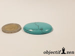 objectif zen cabochon 4cm howlite turquoise