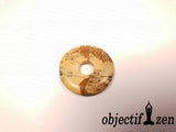 donut ou pi chinois 3 cm en jaspe paysage