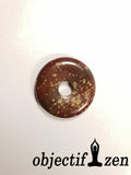 donut ou pi chinois 3 cm jaspe rouge objectif zen