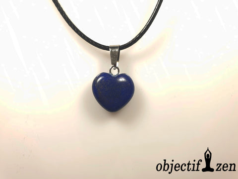 pendentif coeur 1.5 cm en lapis lazuli
