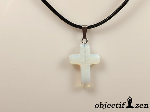pendentif croix opalite objectif-zen