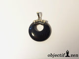 objectif-zen collier donut 2.8cm pierre de sable bleu