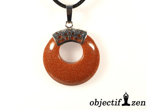 collier donut 2.8cm pierre de soleil objectif-zen