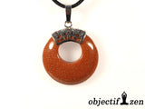 pendentif pierre de soleil donut 2.8cm objectif-zen