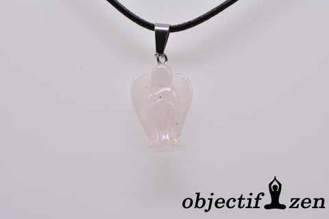 pendentif ange quartz rose objectif-zen