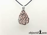 objectif zen pendentif floral quartz rose