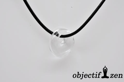 objectif-zen pendentif mini donut 1.8 cm cristal de roche
