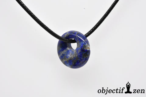 objectif zen pendentif mini donut 1.8 cm lapis lazuli