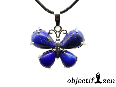 pendentif papillon lapis lazuli objectif zen