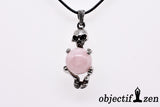 pendentif squelette quartz rose objectif-zen