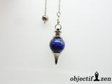 objectif-zen pendule boule lapis lazuli