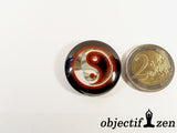 objectif zen aimant frigo yin yang metal