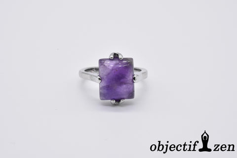 bague améthyste 18mm objectif-zen