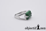 objectif zen bague malachite 20mm