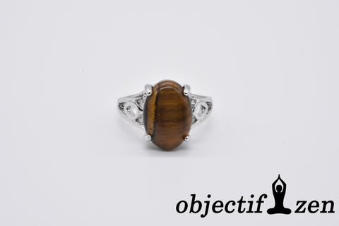 bague 18mm oeil de tigre objectif-zen