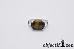 bague 18mm objectif zen oeil de tigre