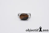 bague 17mm oeil de tigre objectif zen