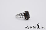 bague objectif zen 17mm oeil de tigre