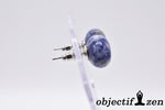 objectif zen boucles d'oreilles perles plates sodalite