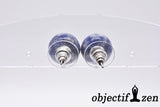 objectif-zen sodalite boucles d'oreilles perles plates