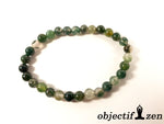 objectif-zen bracelet 6mm agate mousse