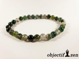 bracelet 6mm agate mousse objectif-zen