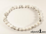 objectif zen bracelet 6mm howlite blanche