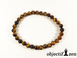 objectif zen bracelet 6mm oeil de tigre